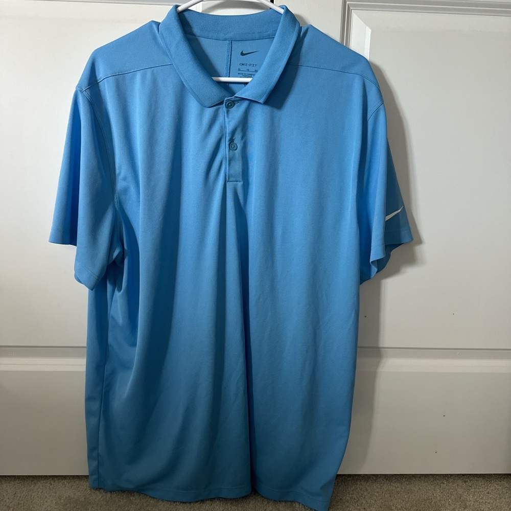 Nike Men's Sky Blue Polo Shirt